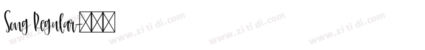 Song Regular字体转换 Song Regular字体转换